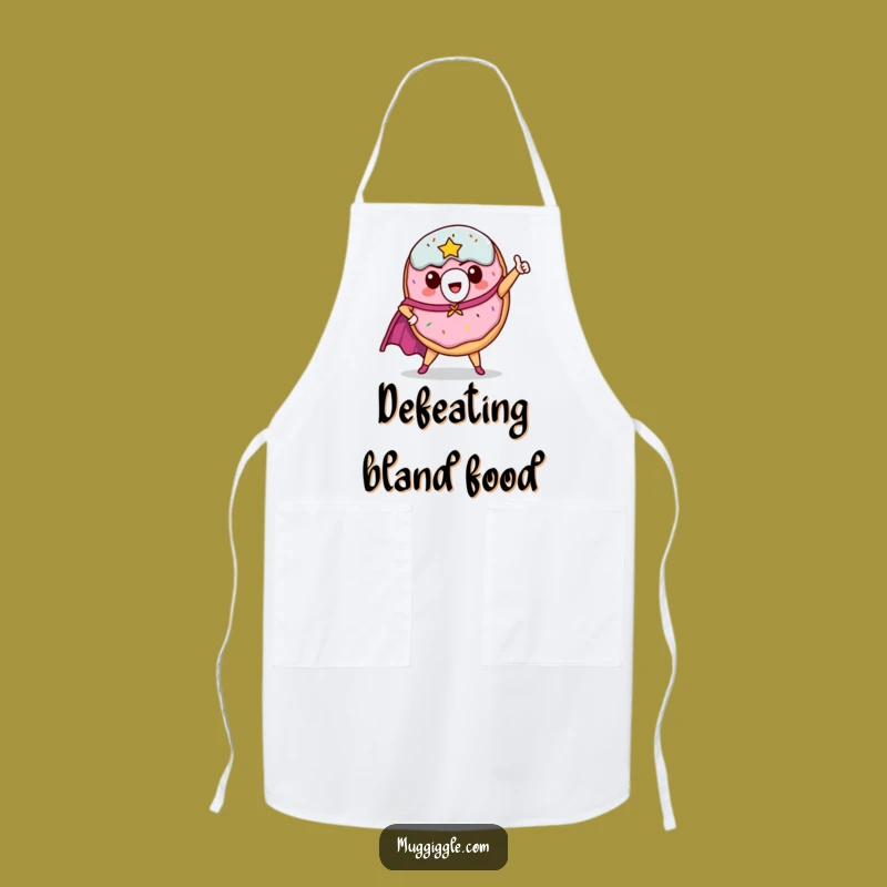 Funny Donut Hero Apron: Cook Up Laughs in the Kitchen with Style