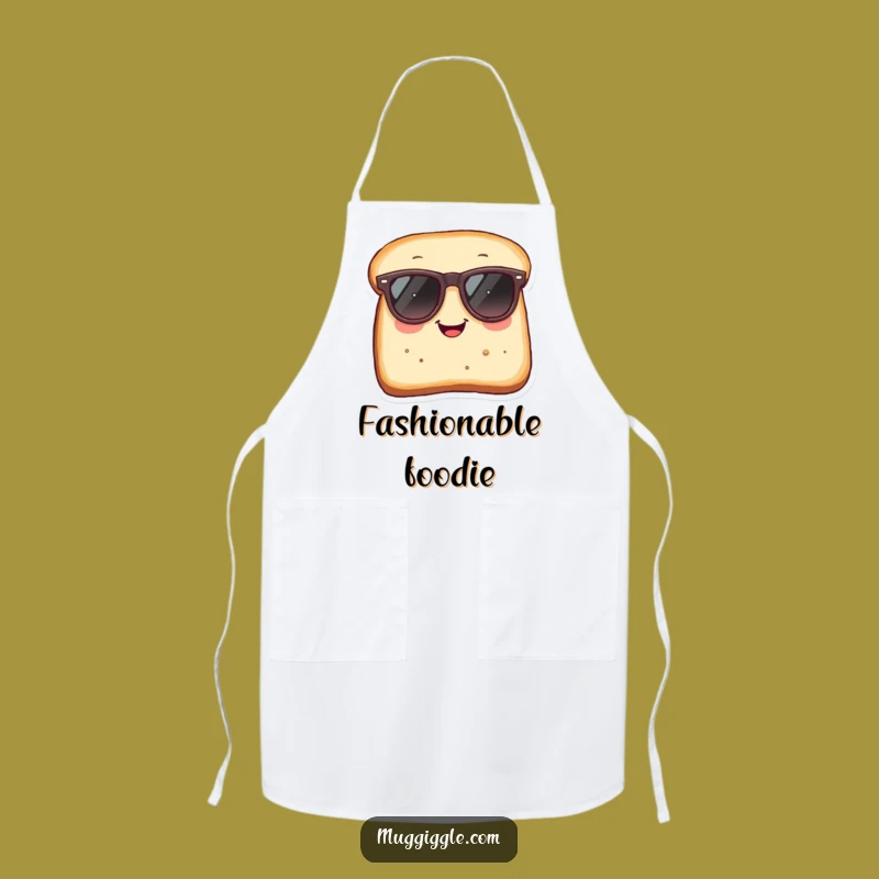 Funny Apron: Humorous Bread Sunglass Kitchen Wear for Cool Cooks