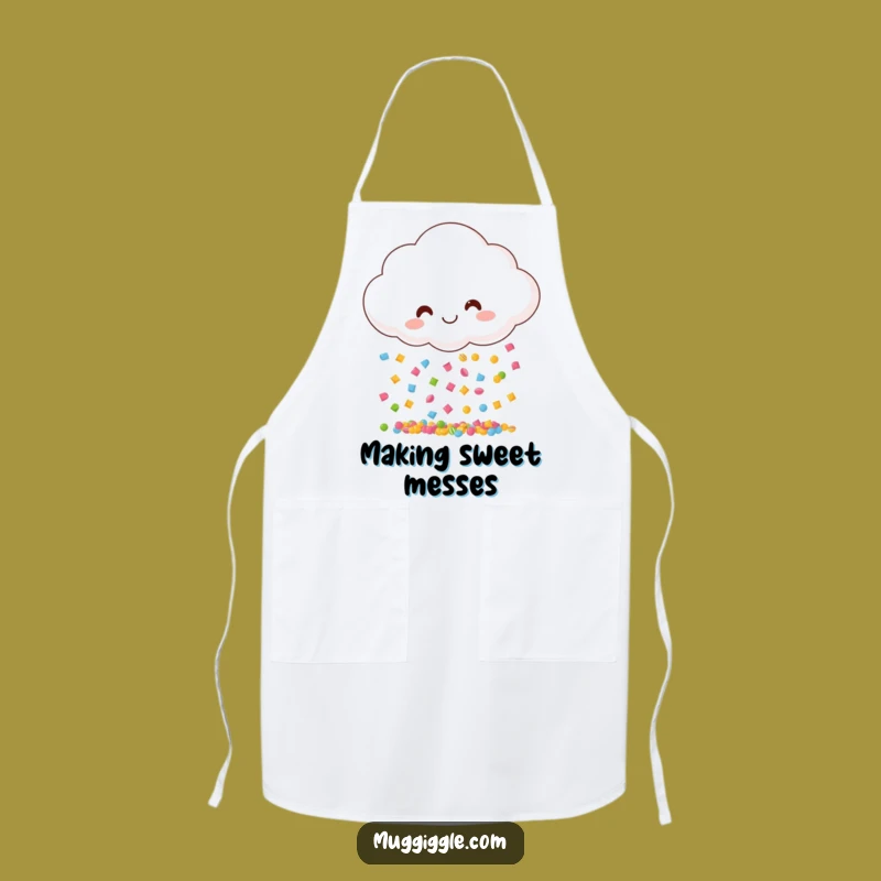 Funny Candy Cloud Apron - Bake Sweet Treats with Joy!