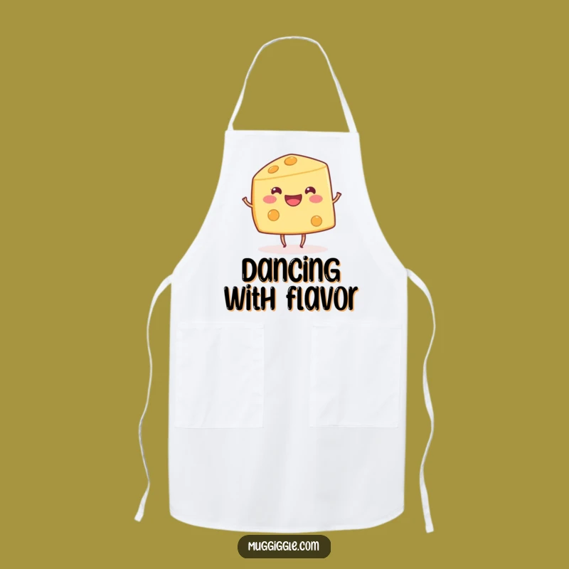 Funny Dancing Cheese Wedge Apron: Cook with Cheesy Fun