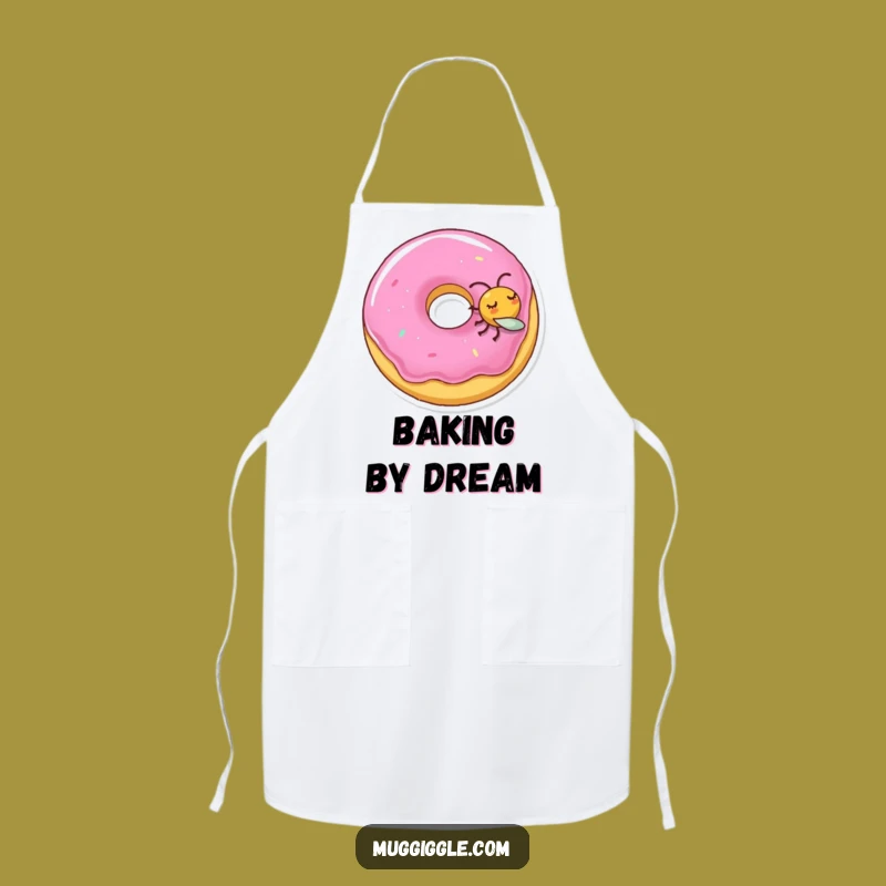 Funny Sleeping Donut Fly Apron: Cook with a Smile, Hilarious Funny Gift!