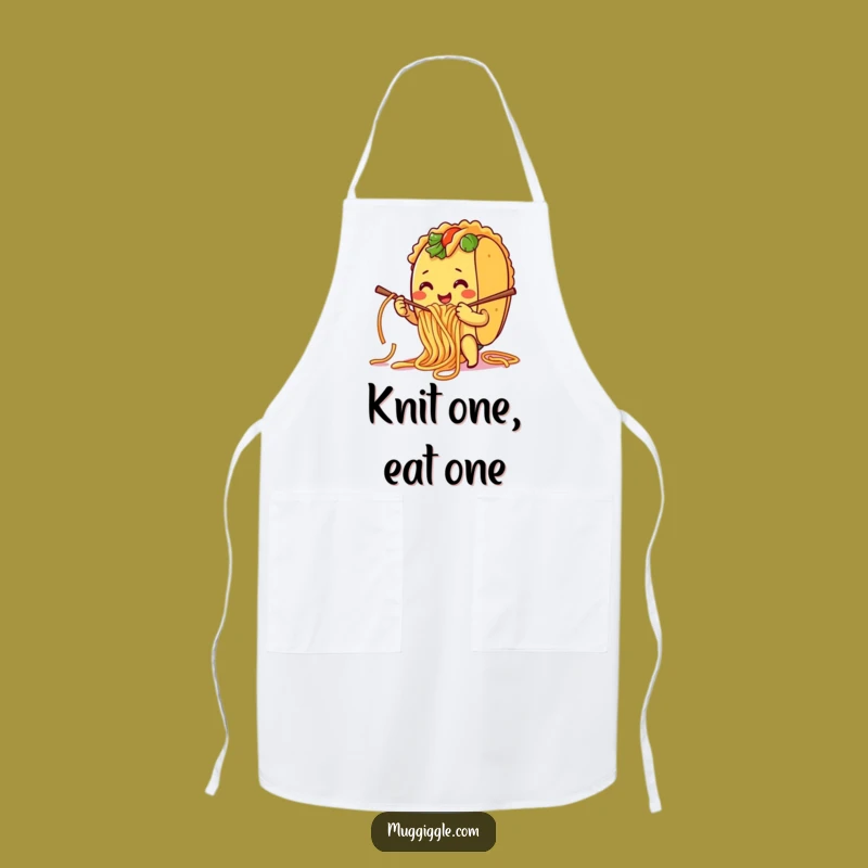 Funny Taco Spaghetti Apron: Culinary Humor for the Joyful Kitchen Creator