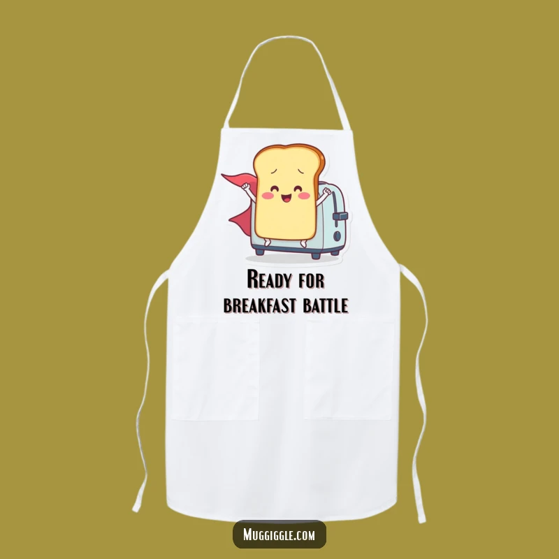 Funny Toast Hero Apron - Cook Up Laughs in the Kitchen!