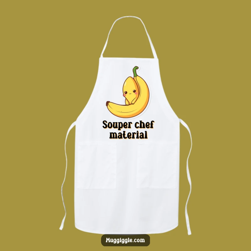 Funny Banana Peel Apron: Curious Character - Kitchen Fruit Fun Gift