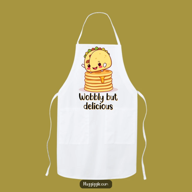 Funny Apron: Humorous Taco Breakfast Balance Kitchen Wear for Foodies