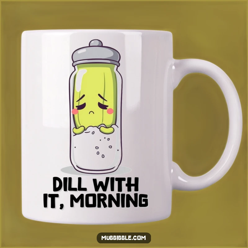 Funny Anxious Pickle Salt Shaker Mug: A Hilarious Gift for Worriers