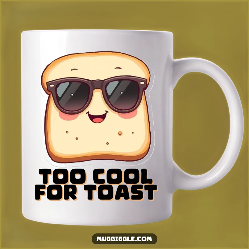 Funny Bread Mug: Humorous Sunglass Toast Gift for Cool Comedy Lovers