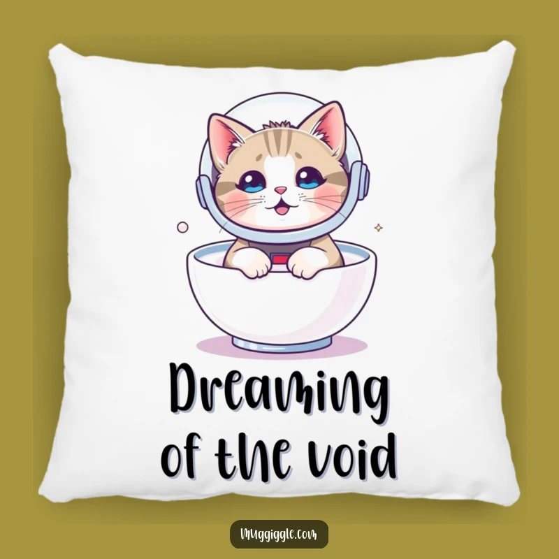 Funny Astronaut Cat Pillow - Cozy Comfort with Cosmic Charm!