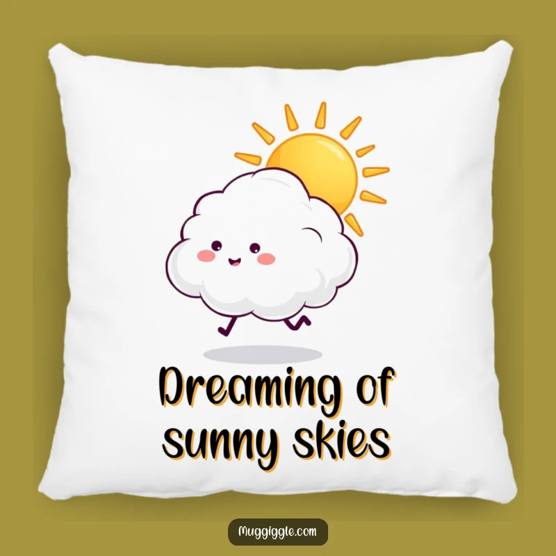 Funny Cloud Pillow: Cozy Sun Chase Cushion Gift