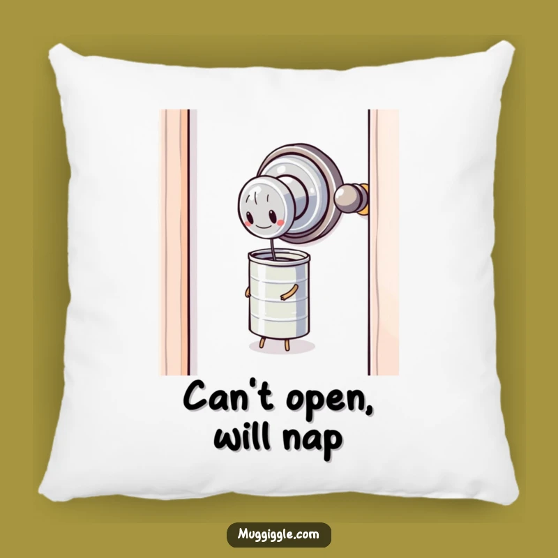 Funny Doorknob Can Pillow: Cozy Up to Relatable Struggles, Ideal Funny Gift
