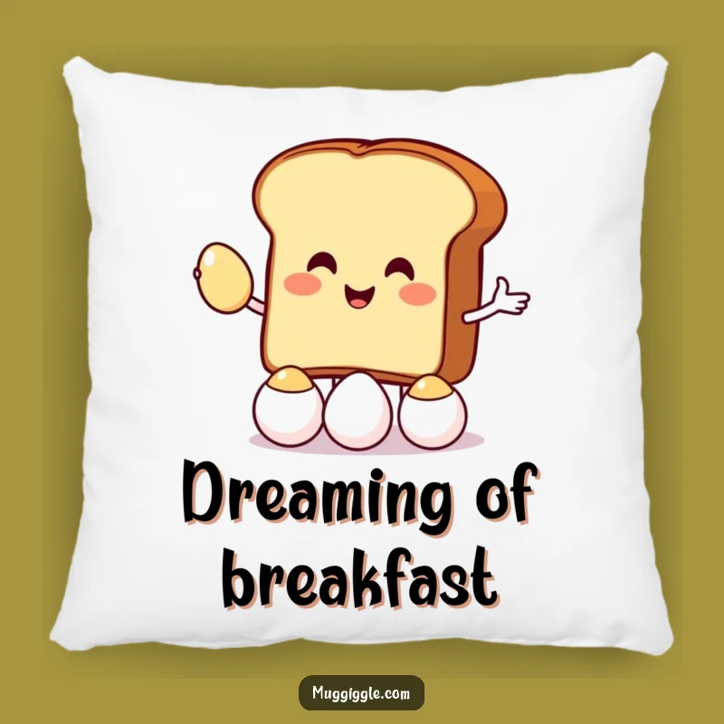 Funny Juggling Toast Pillow: Cozy Comfort with a Side of Humor