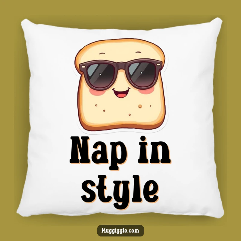 Funny Pillow: Cozy Bread Sunglass Cushion for Cool Comfort Lovers