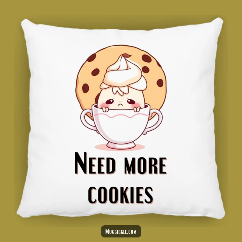 Funny Shy Teacup Pillow - Cozy Comfort with a Cookie Secret!