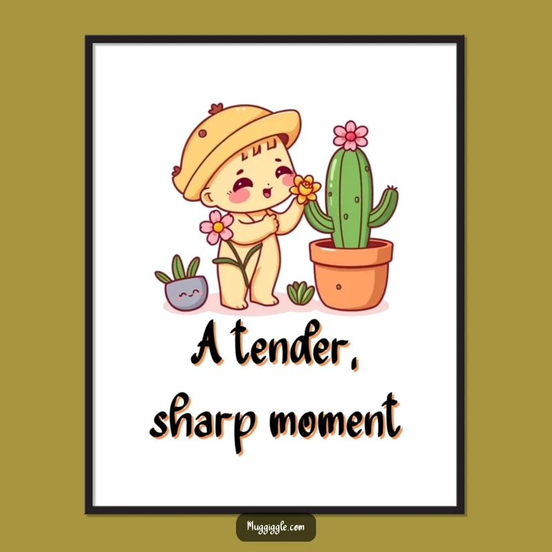 Funny Taco Cactus Digital Print: Instant Awkward Admirer Art