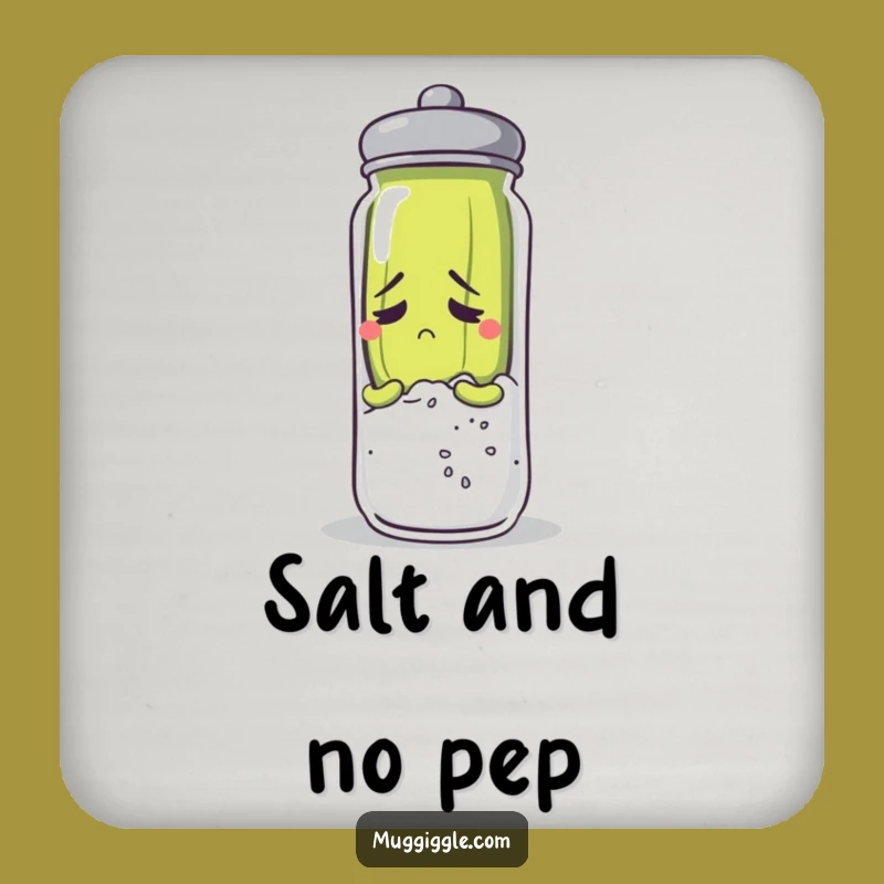 Funny Anxious Pickle Coaster Set: Protect Your Table with Humor