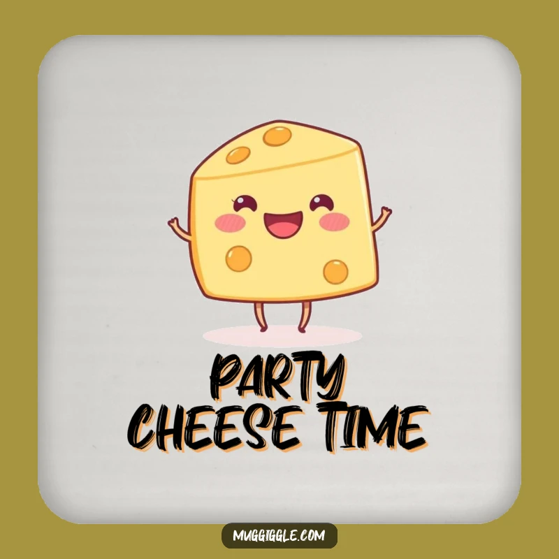 Funny Dancing Cheese Wedge Coaster: Protect Surfaces with Cheer