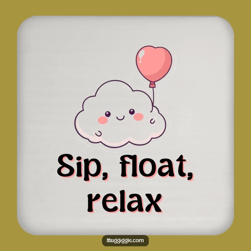 Funny Cloud Balloon Coaster: Protect Surfaces with Whimsical Charm