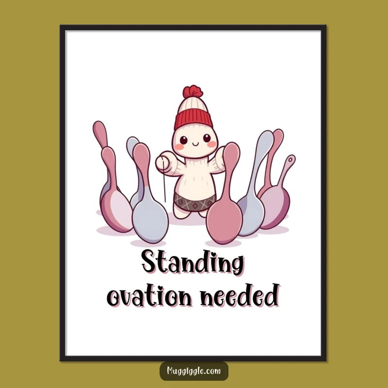 Funny Sock Puppet Drama Poster: Hilarious Theatrical Art Print Gift for Decor