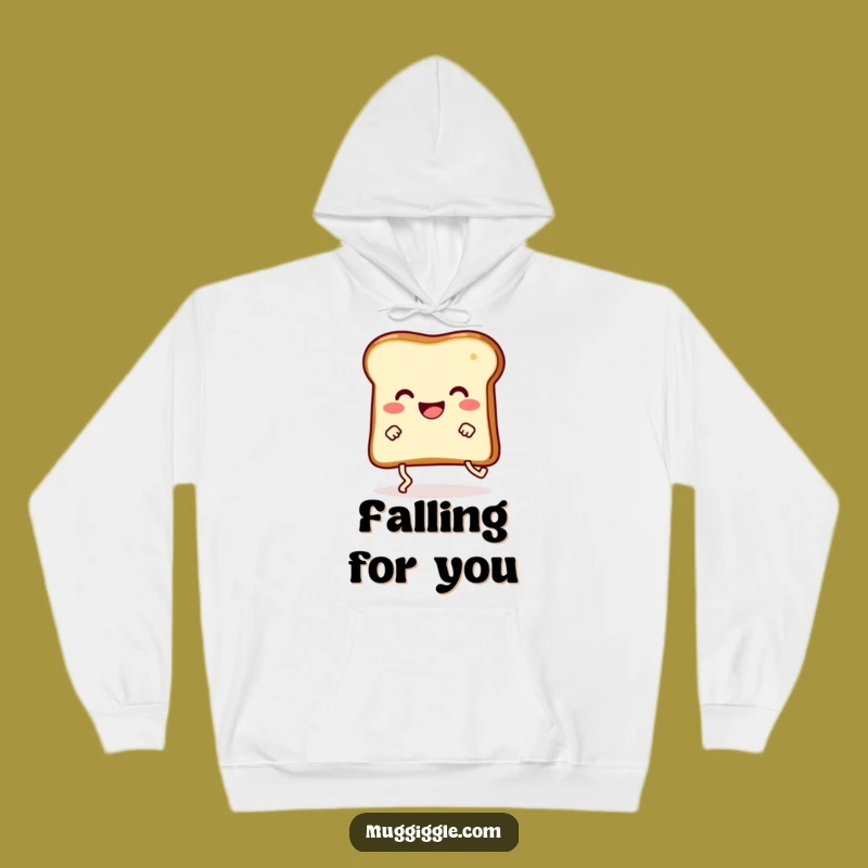 Funny Toast Trip Hoodie: Cozy & Comical Happy Slice of Toast Sweatshirt