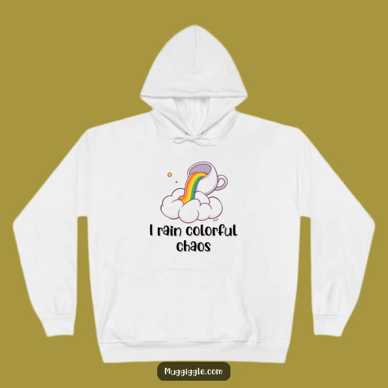 Funny Cloud Tea Spill Hoodie: Cozy Whimsy & A Surprised Cloud, Perfect Funny Gift