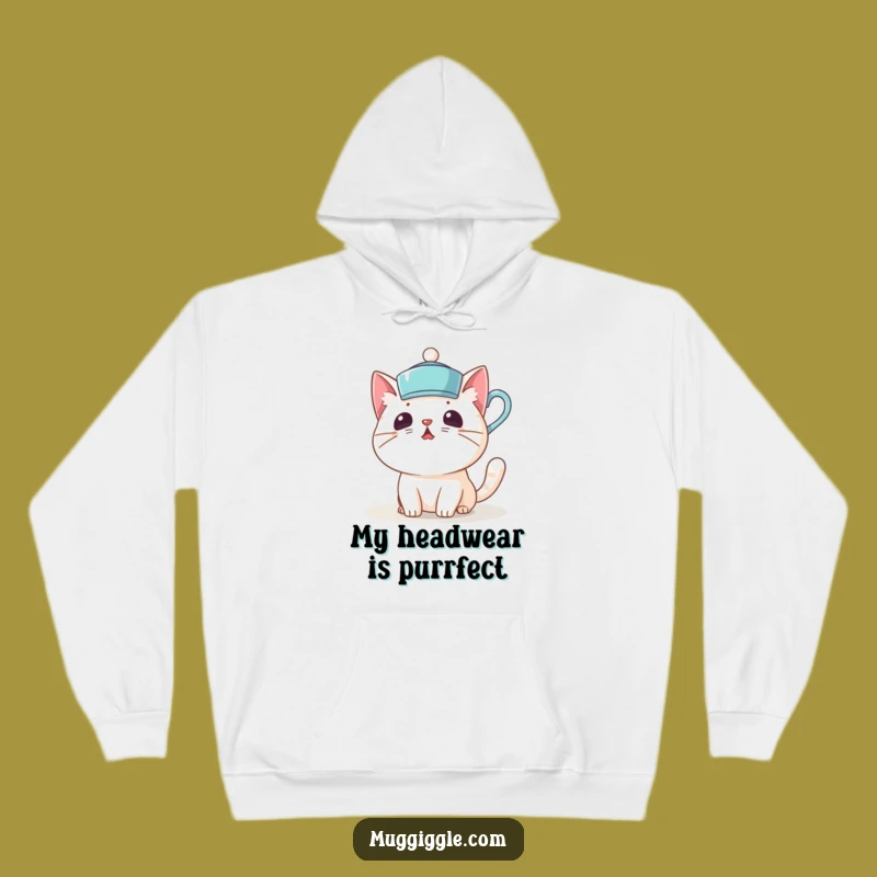 Cozy Funny Cat Teacup Hoodie: Warm & Surprised Kitty Comfort Gift