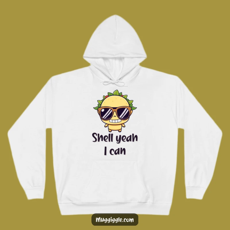 Funny Taco Sunglasses Hoodie: Cozy and Cool Gift for Foodies
