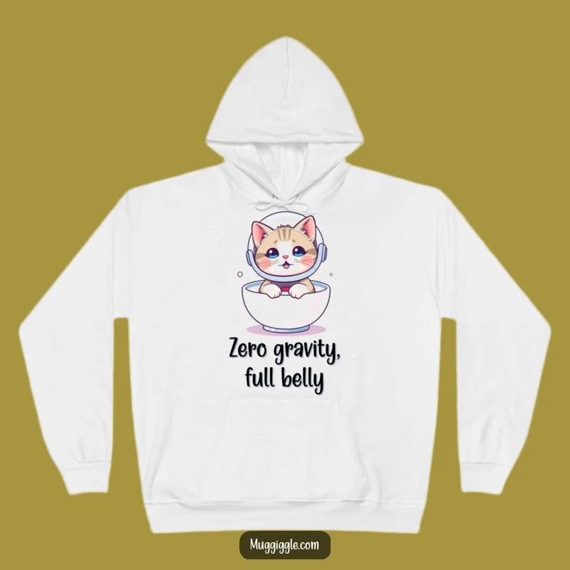 Funny Astronaut Cat Hoodie - Cozy Galactic Feline Fun!