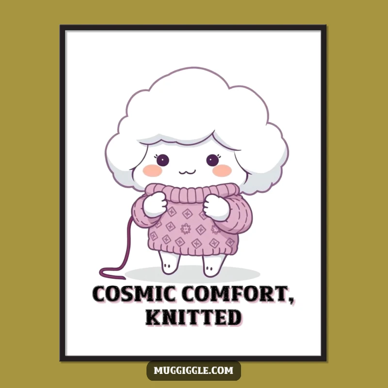Free Printable Wall Art: Cloud's Cozy Creation for a Chilly Planet