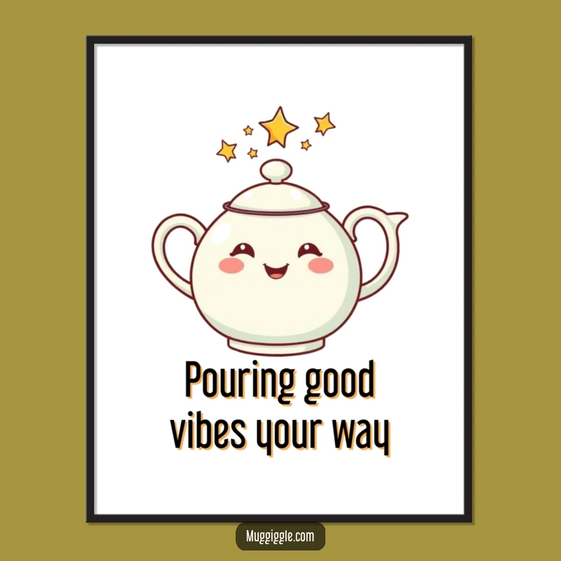 Funny Free Printable Starry Teapot Wall Art - Whimsical Downloadable Decor for Dreamy Spaces