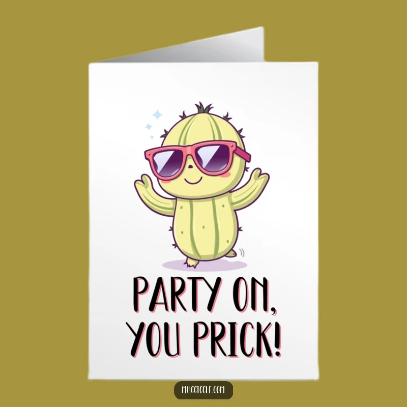 Free Printable Birthday Card: Dancing Cactus for a Wild & Fun Celebration