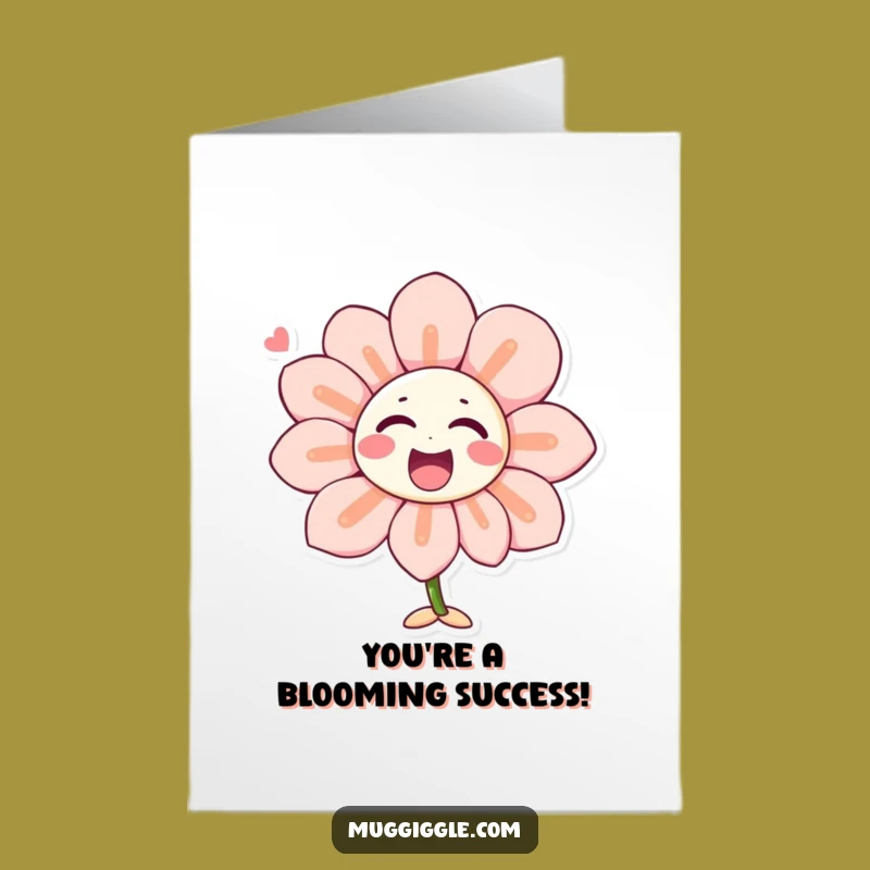 Free Printable Congrats Card: Blooming Laughter Celebration - Funny Downloadable Gift