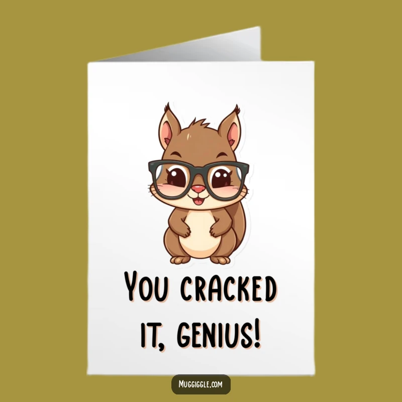 Free Printable Smarty Pants Squirrel Congrats Card - Witty Downloadable Gift for Achievers