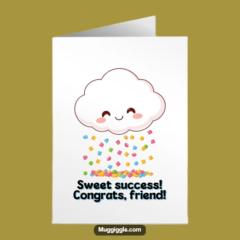 Free Printable Sweet Success Congrats Card - Cheerful Downloadable Gift for Big Wins