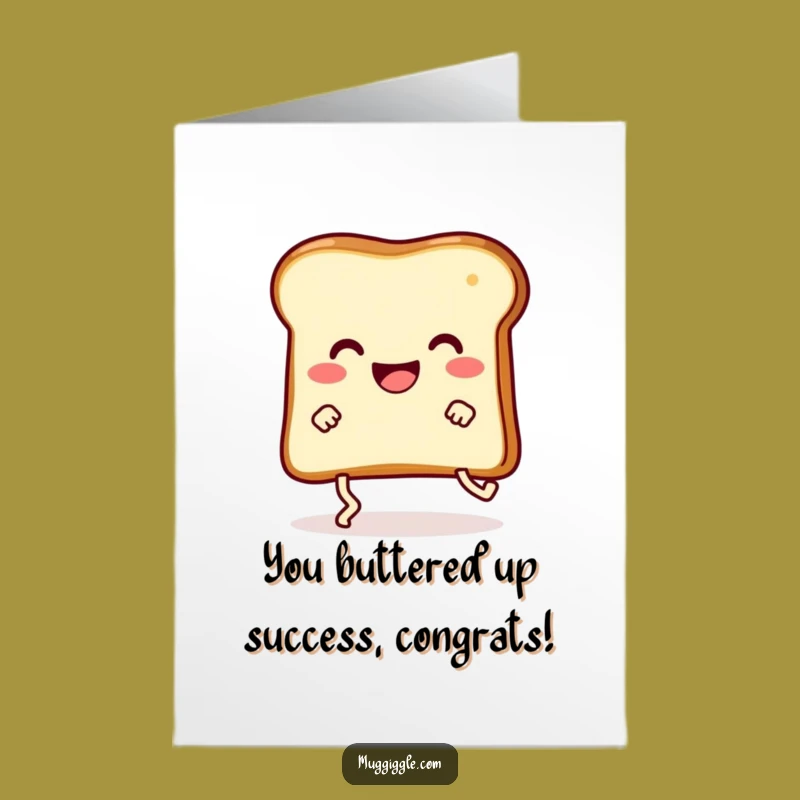Free Printable Toast Congrats Card: Funny Tripping Celebration Downloadable