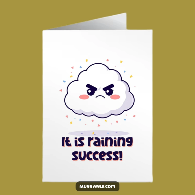 Free Printable Grumpy Cloud Congrats Card: Hilarious Downloadable Greeting with a Twist