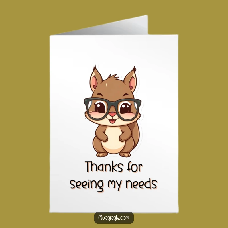 Free Printable Nutty Thanks Card - Adorable Downloadable Gift for Kind Souls