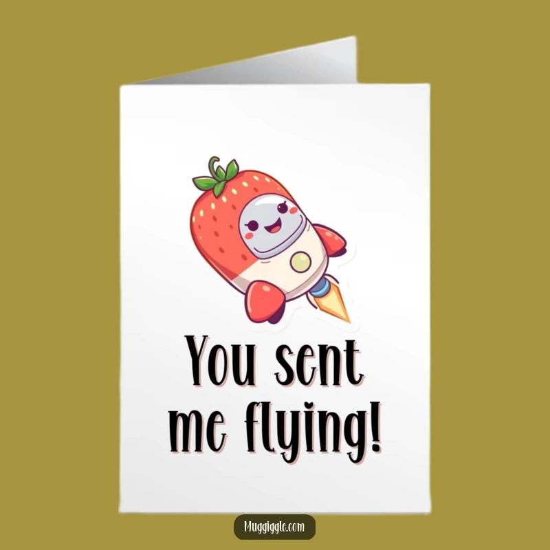 Free Printable Thank You Card: Strawberry Rocket, Space Thanks, Funny Downloadable Gift
