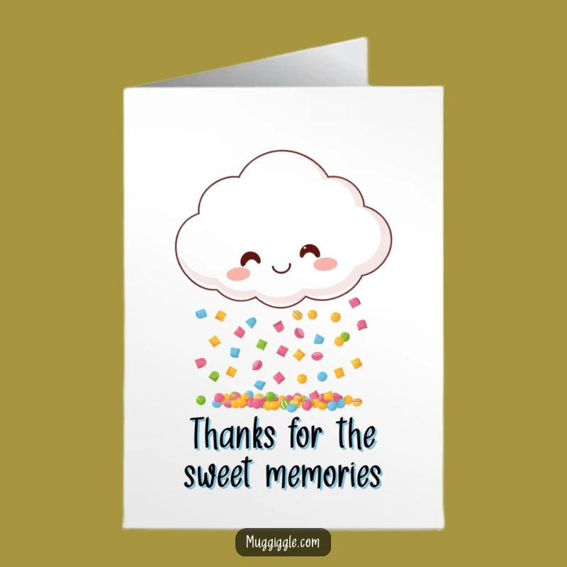 Free Printable Candy Shower Thank You Card - Delightful Downloadable Gift of Gratitude