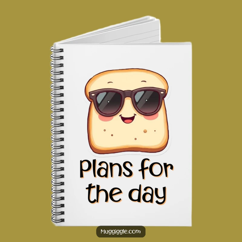 Funny Notebook: Bread Sunglass Journal for Humorous Cool Notes
