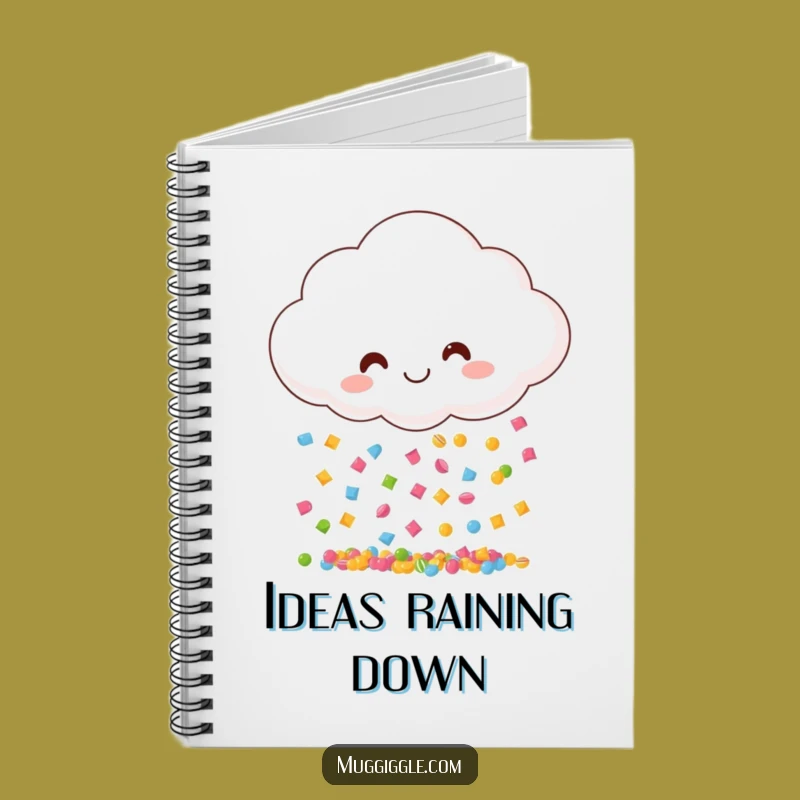 Funny Candy Cloud Notebook - Jot Down Your Sweetest Ideas!