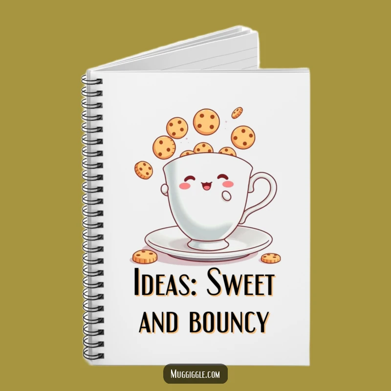 Funny Notebook: Teacup Cookie Juggling Journal for Humorous Notes