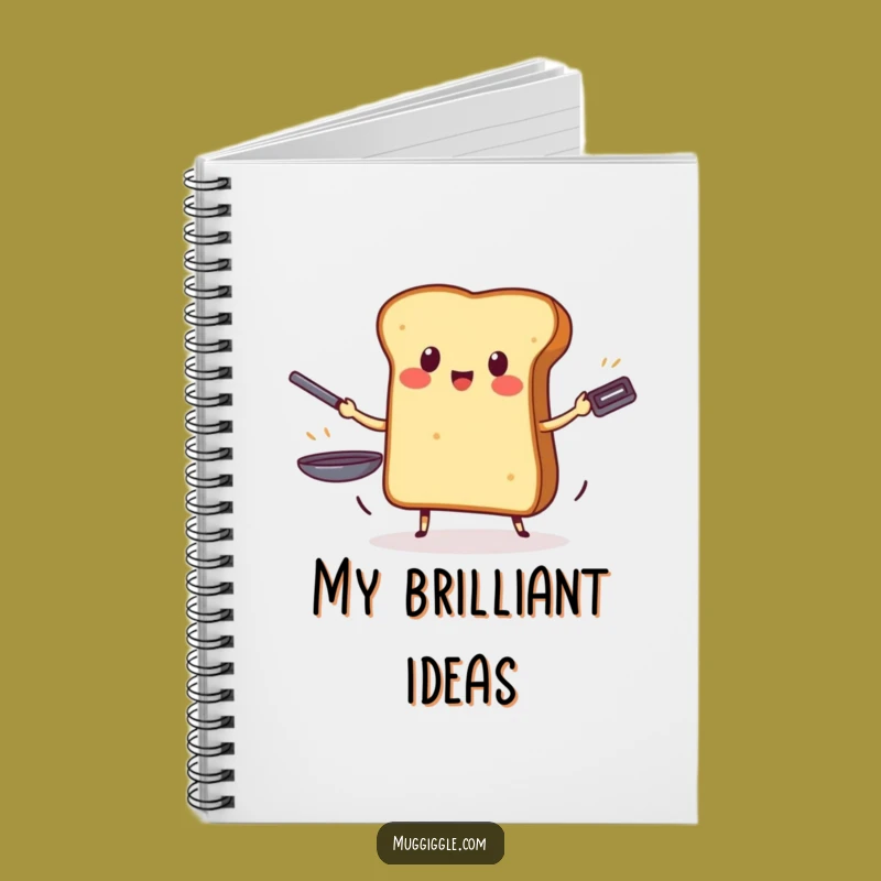 Funny Toast Juggling Pans Notebook: Jot Down Your Wildest Ideas!