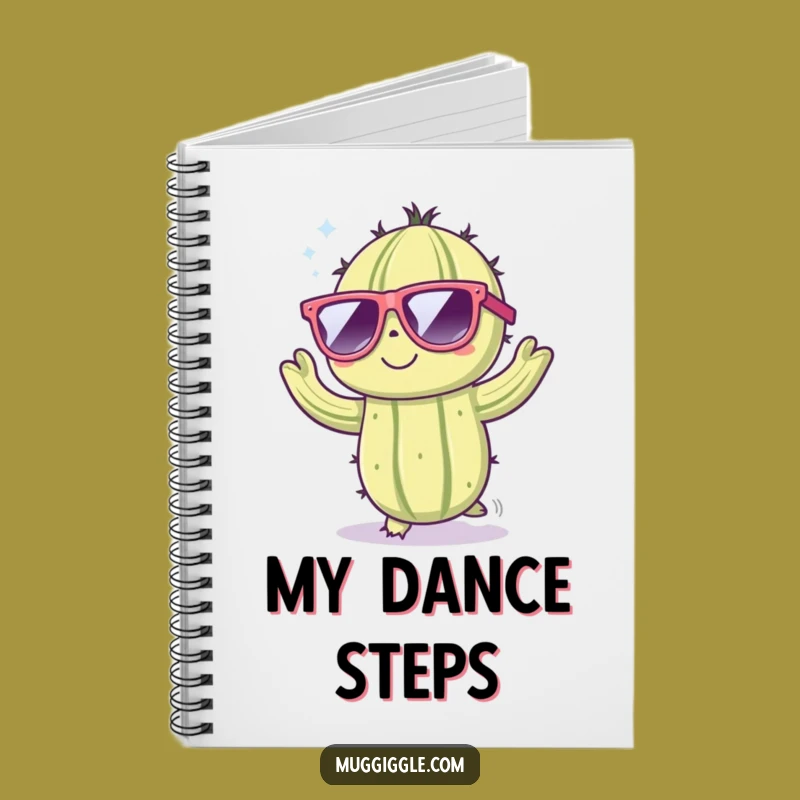 Funny Dancing Cactus Notebook - Cool Character Journal for Fun