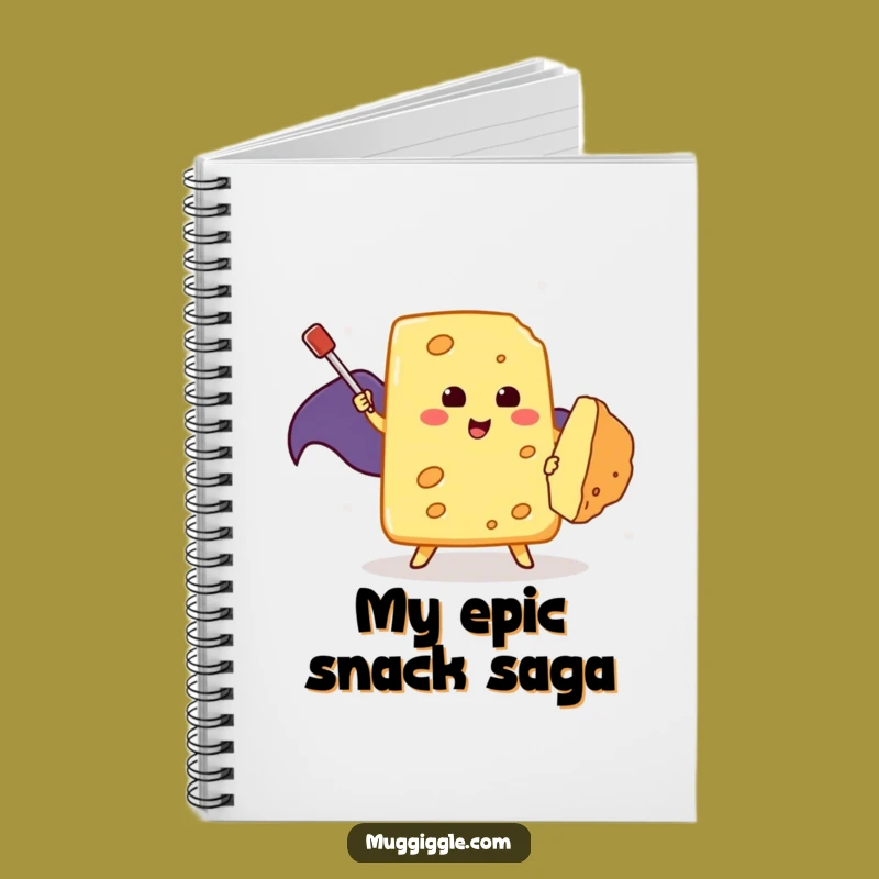 Funny Cheese Hero Notebook: Brave Your Tasks with a Fighting Cheese, Great Funny Gift