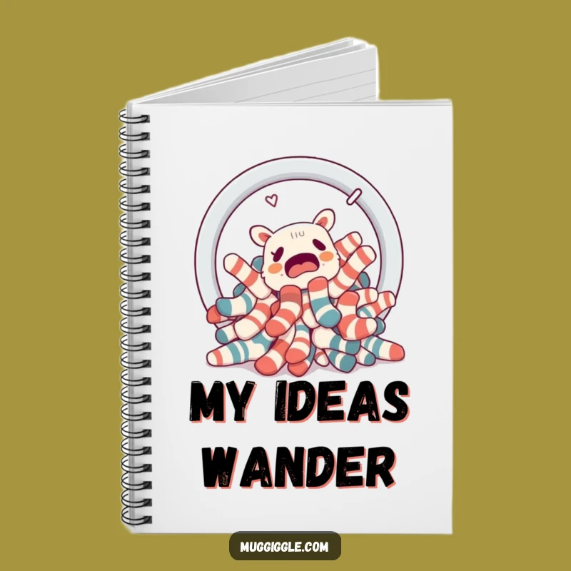 Funny Lost Socks Notebook: Jot Down Laundry Mysteries with this Journal