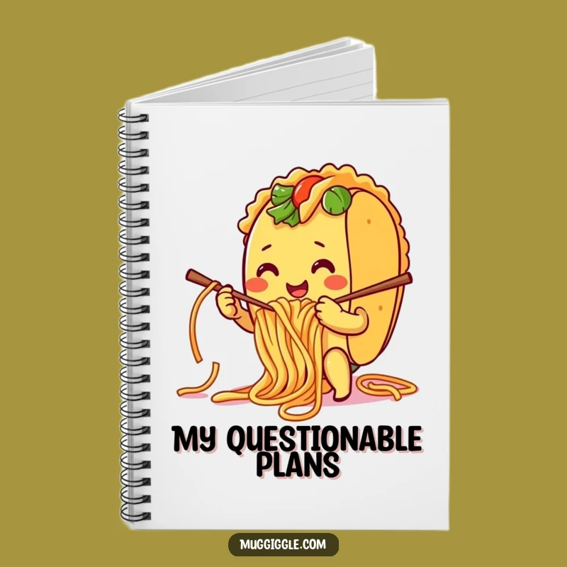 Funny Taco Knitting Notebook: Humorous Journal for Creative Foodie Ideas