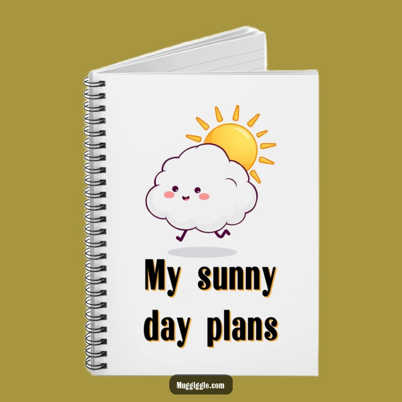 Funny Cloud Notebook: Playful Sun Chase Journal Gift