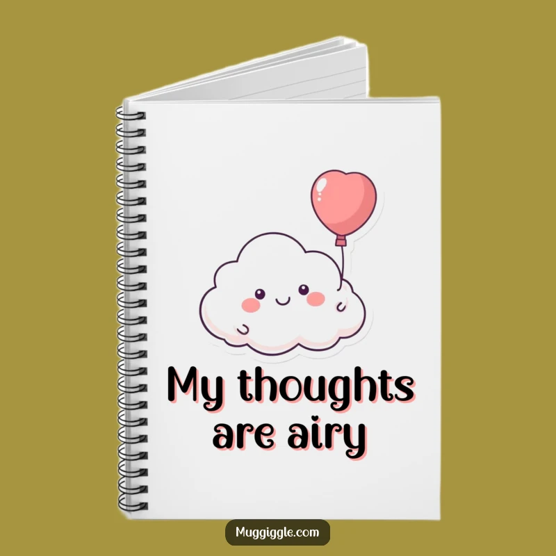 Funny Cloud Balloon Notebook: Jot Down Ideas with Whimsical Flair