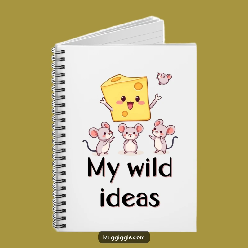 Funny Cheese Juggling Mice Notebook A Hilarious Journal Gift