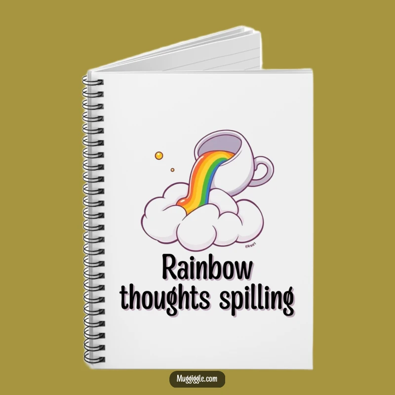 Funny Cloud Tea Spill Notebook: Jot Down Ideas with a Surprised Cloud, Great Funny Gift